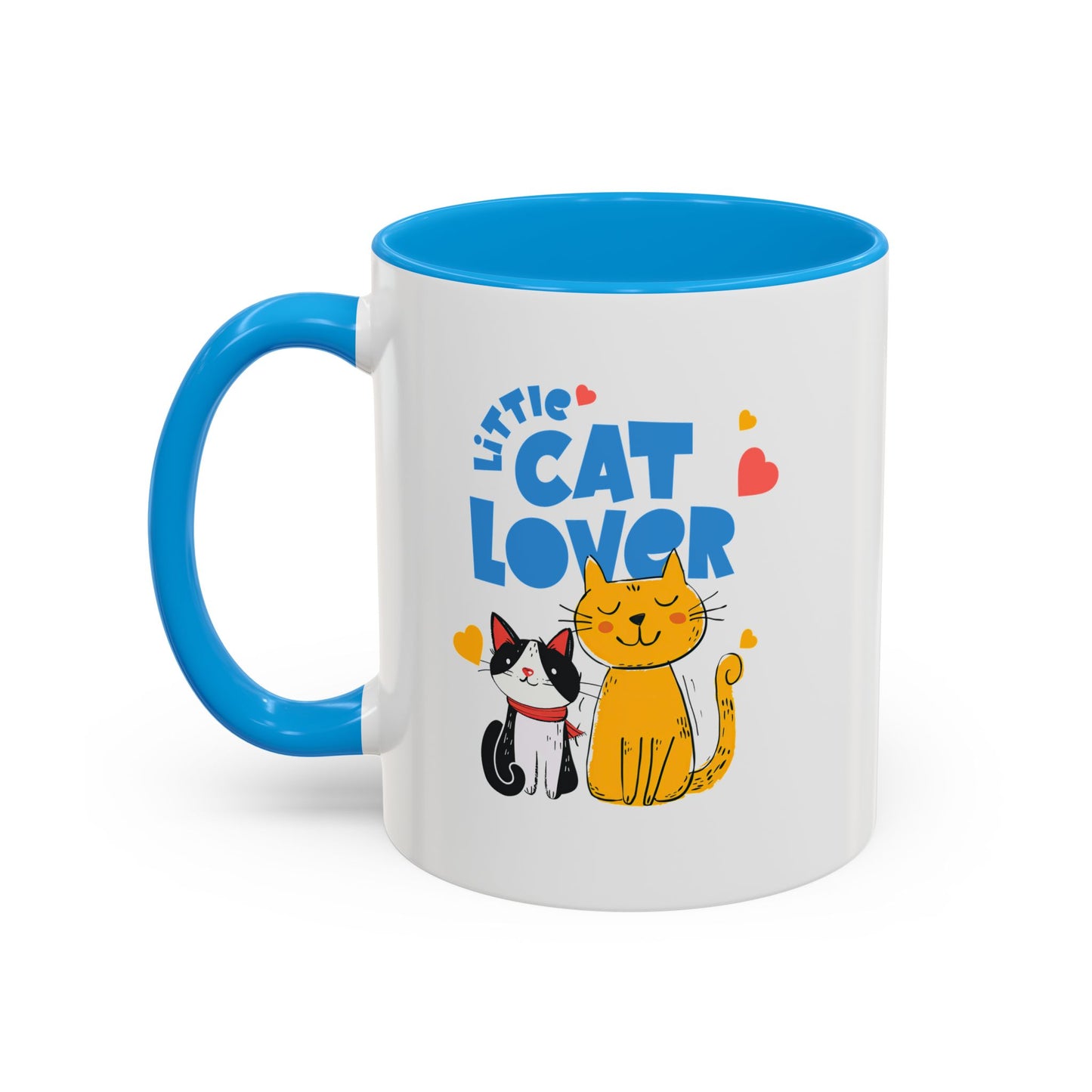 Cat Lover Mug — Colorful 11oz/15oz Ceramic Coffee Cup (Little Cat Lover Design)