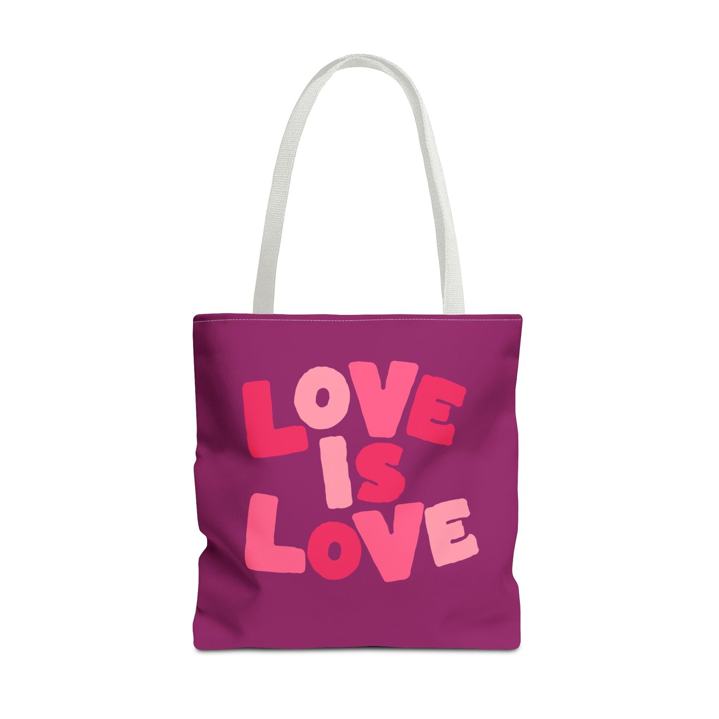 Love Is Love Tote Bag — Bright Pride Statement Tote for Everyday Use