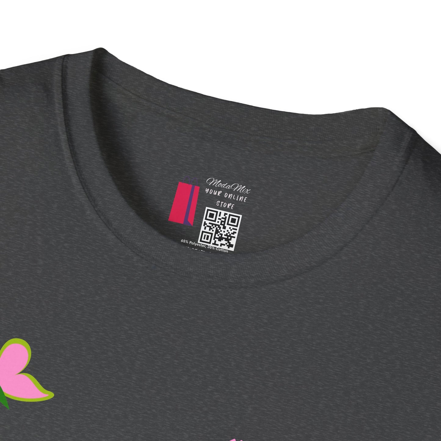 T-Shirt — "You Make Me Happy" Pink Floral Cotton Tee