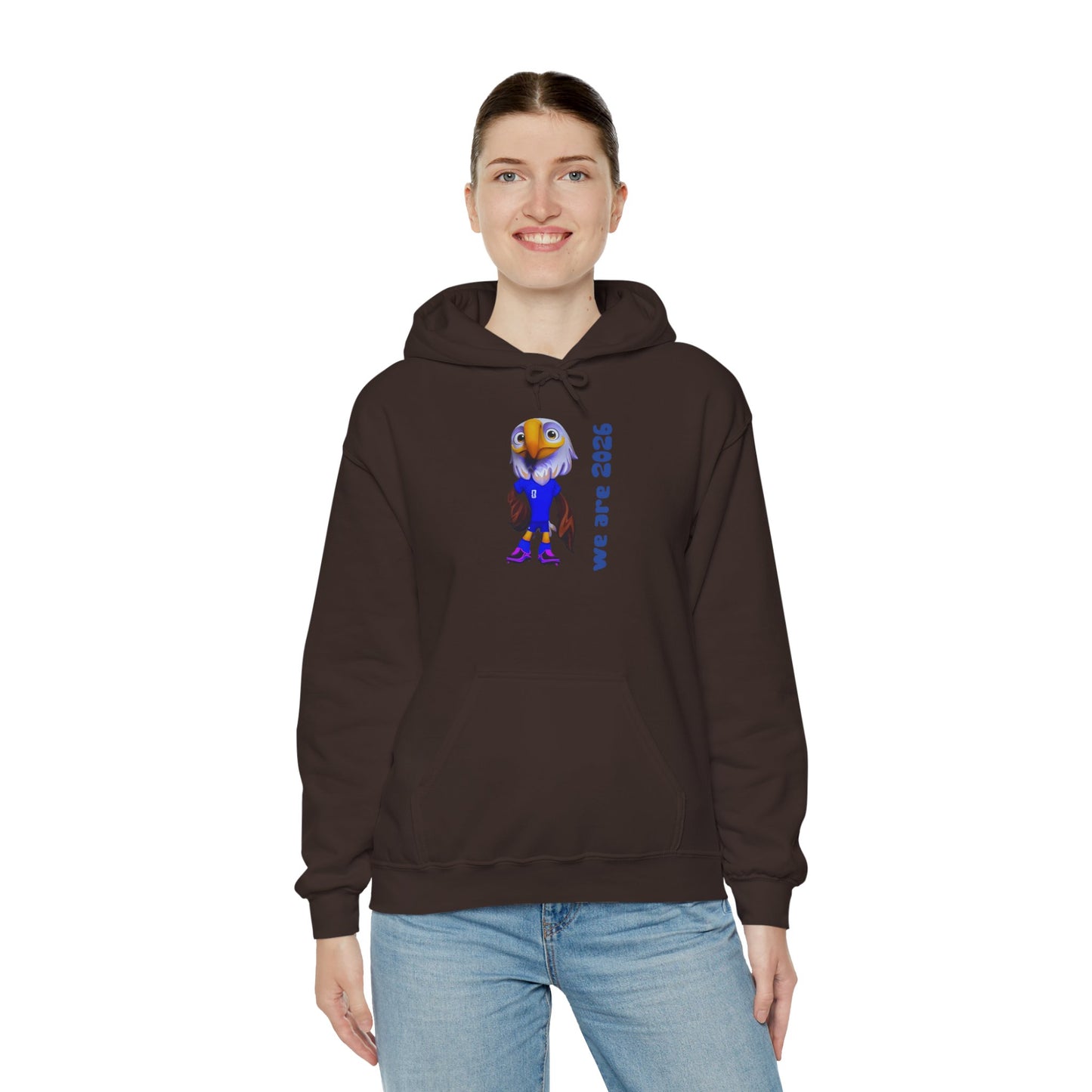 World Cup 2026 USA Eagle Mascot Hoodie — 'We Are 2026' Graphic Pullover