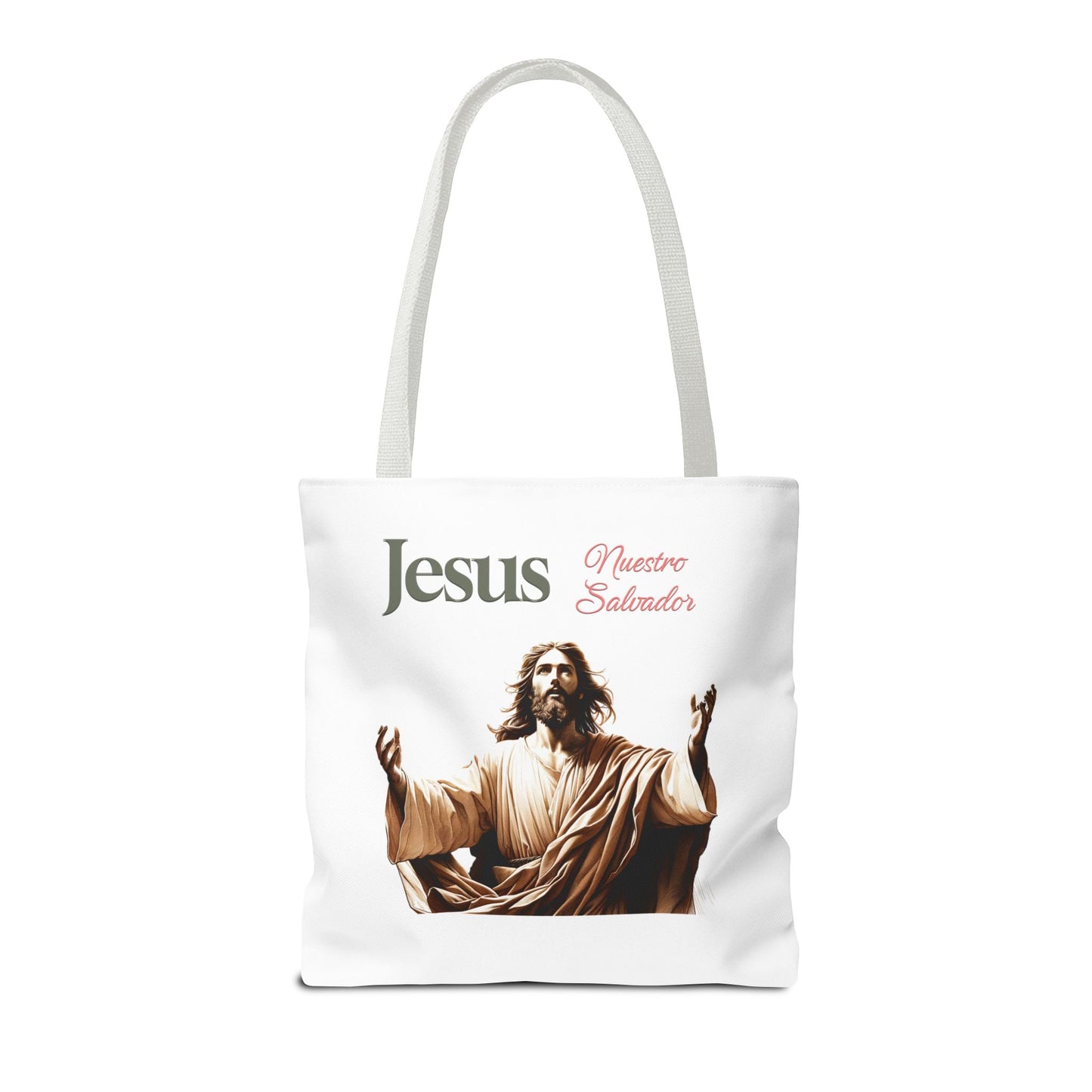 Faith Maria Jesus Tote Bag — Religious Faith All-Over Print Tote