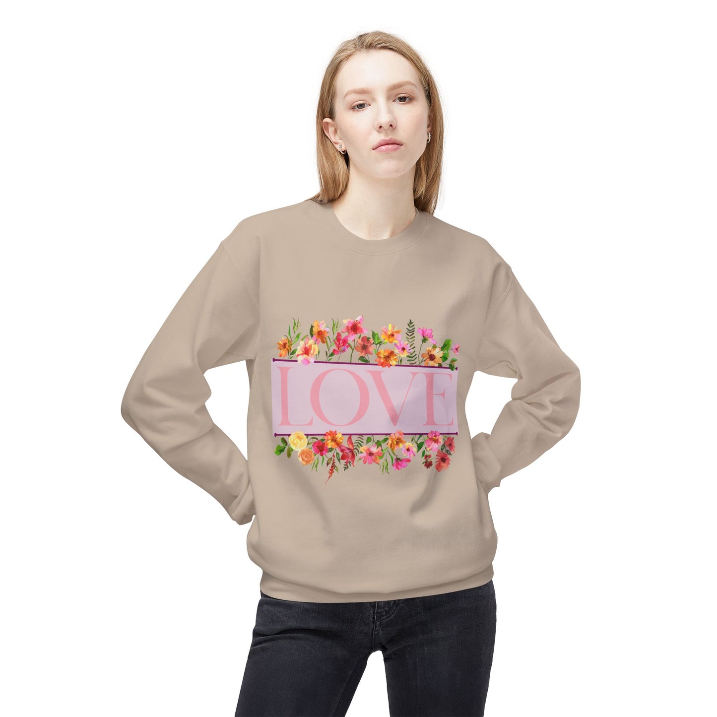 Love Floral Crewneck Sweatshirt