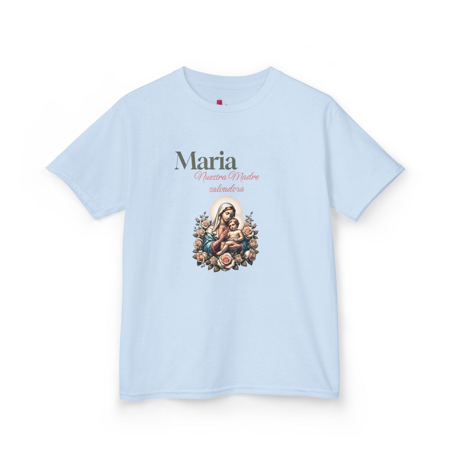 Kids Maria Virgen Faith T-Shirt — Religious Catholic Children's Tee
