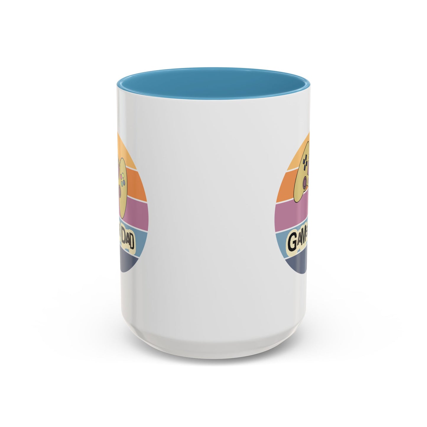 Gamer Dad Coffee Mug — Retro Controller Accent Mug (11/15 oz)