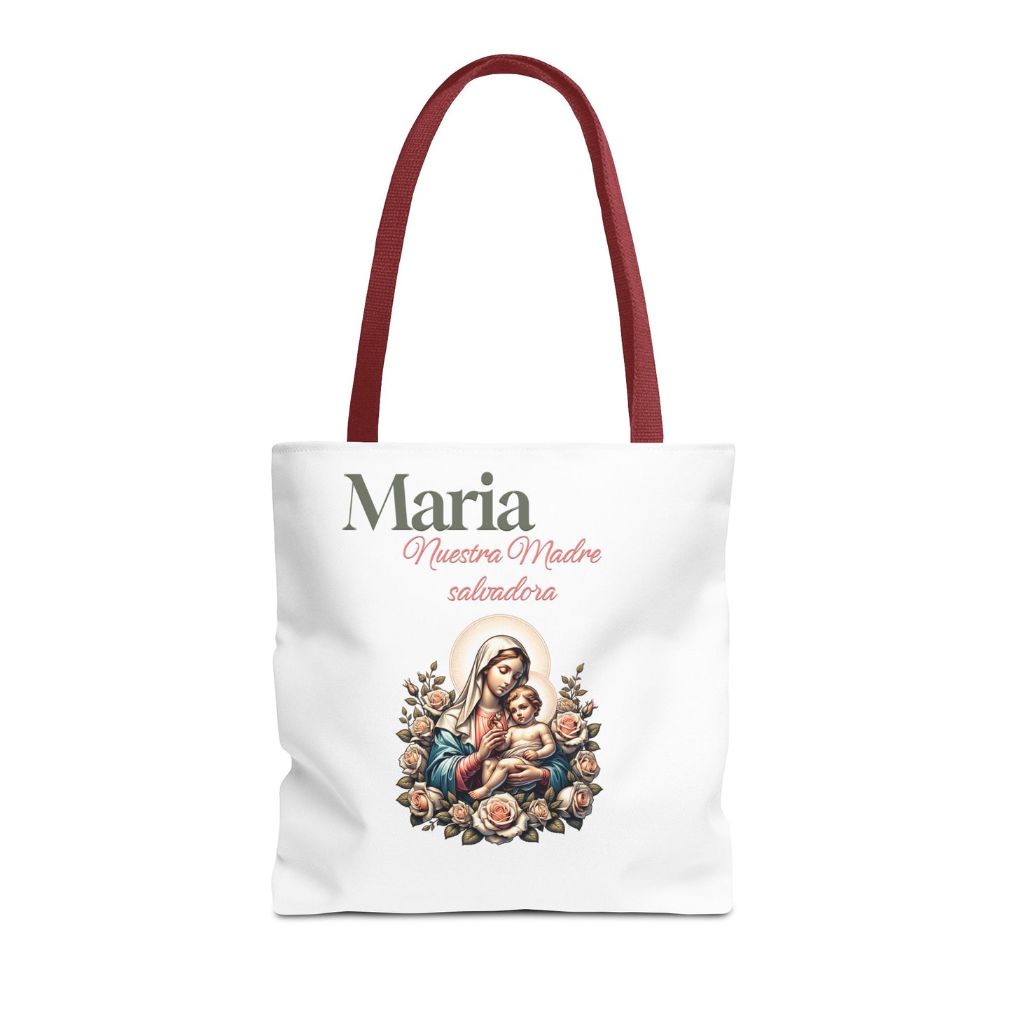 Faith Maria Jesus Tote Bag — Religious Faith All-Over Print Tote