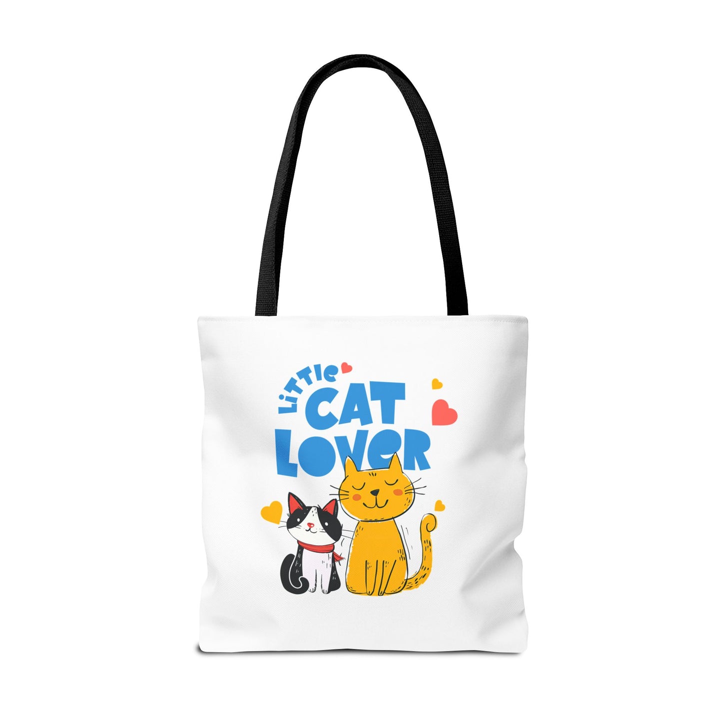 Little Cat Lover Tote Bag – Cute Cat Illustration Reusable Shopping Bag