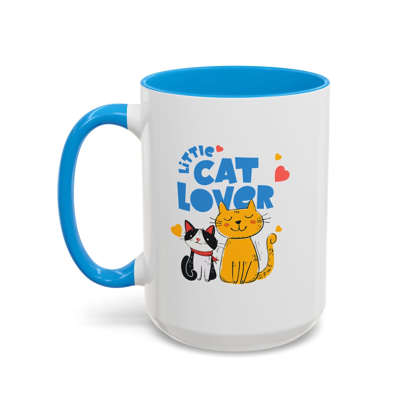 Cat Lover Mug — Colorful 11oz/15oz Ceramic Coffee Cup (Little Cat Lover Design)