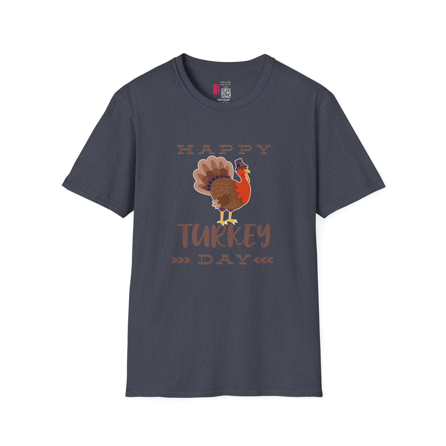 Thanksgiving Unisex Softstyle T-Shirt - Festive Fall Holiday Design