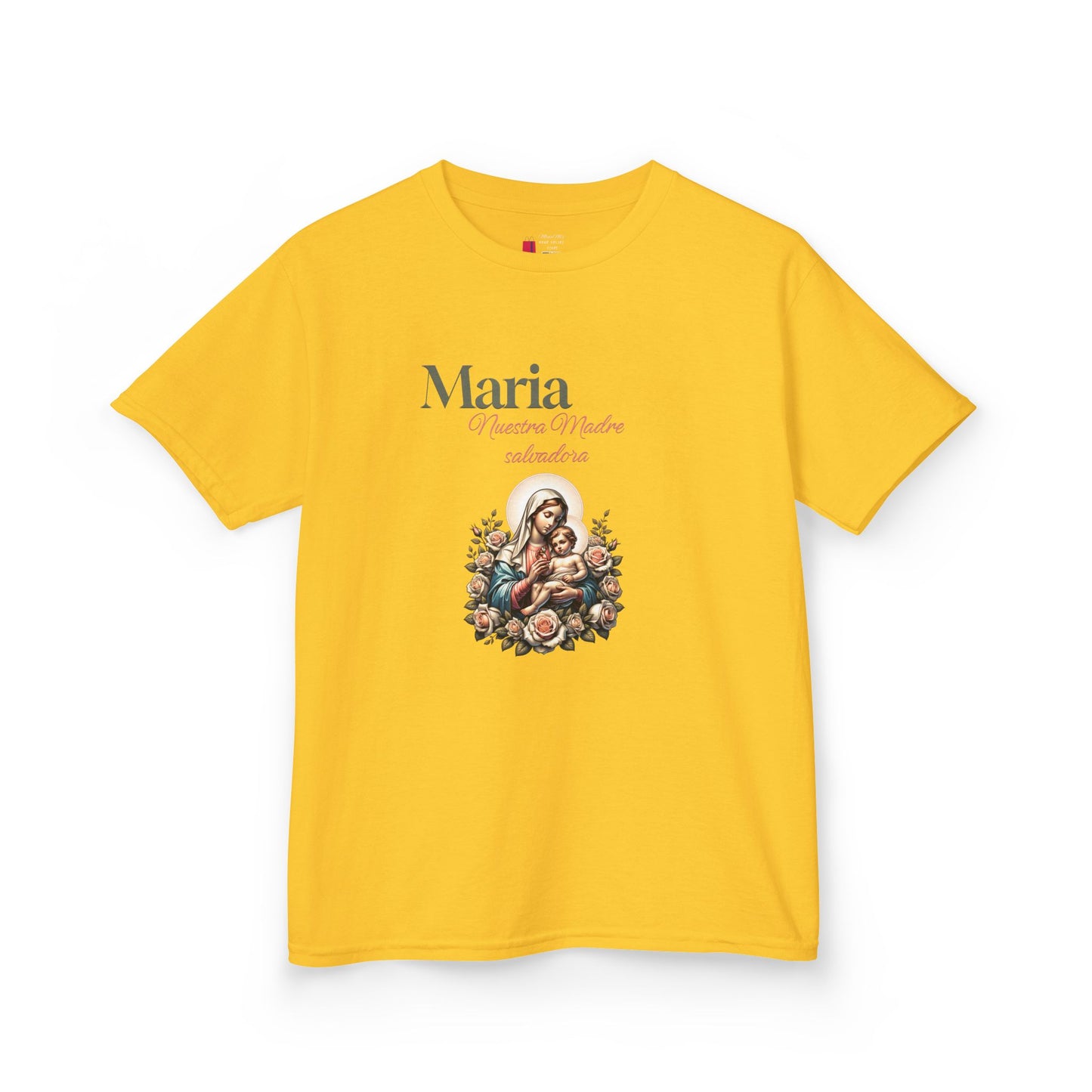 Kids Maria Virgen Faith T-Shirt — Religious Catholic Children's Tee