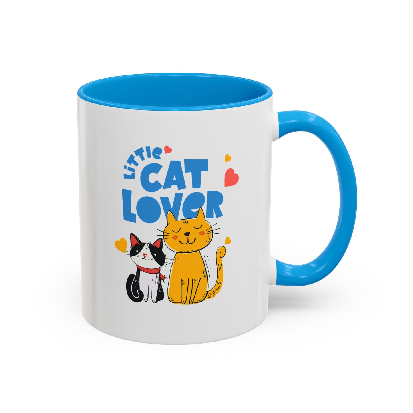 Cat Lover Mug — Colorful 11oz/15oz Ceramic Coffee Cup (Little Cat Lover Design)