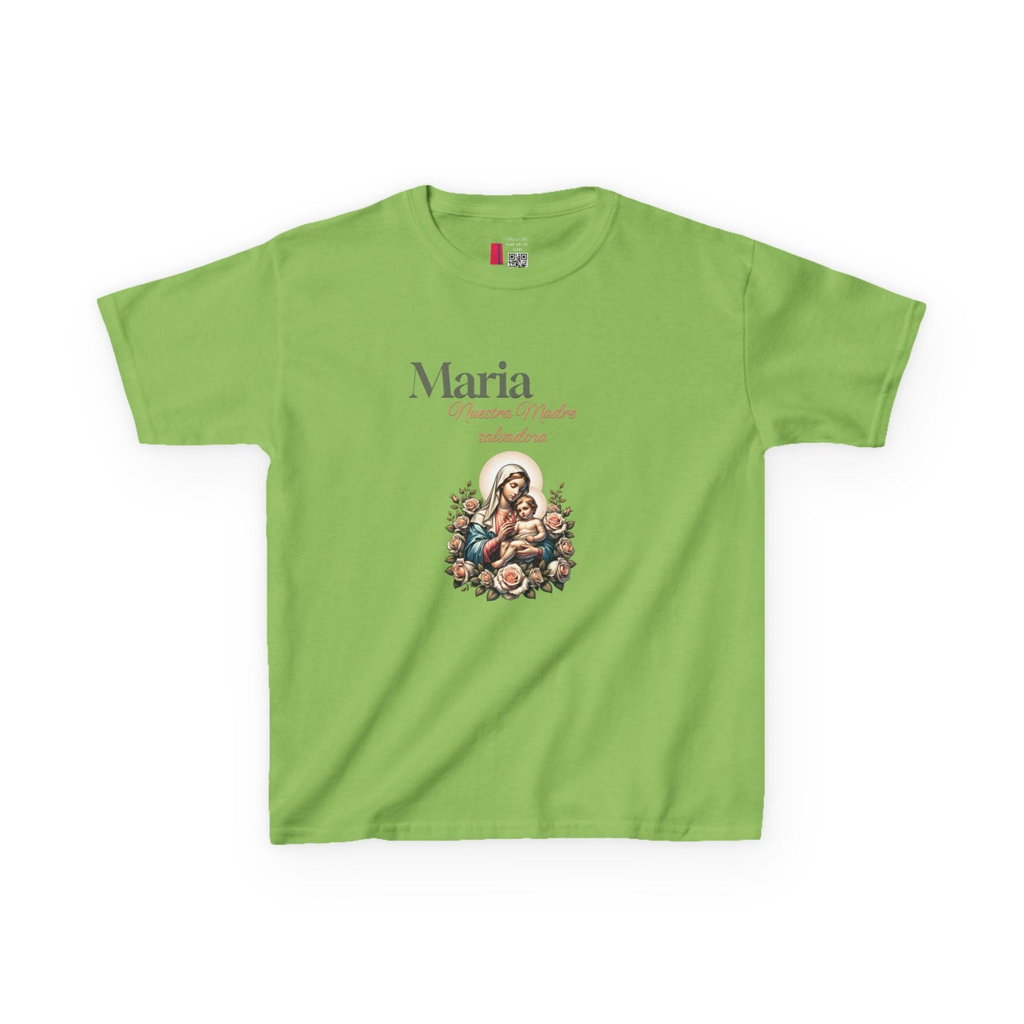 Kids Maria Virgen Faith T-Shirt — Religious Catholic Children's Tee