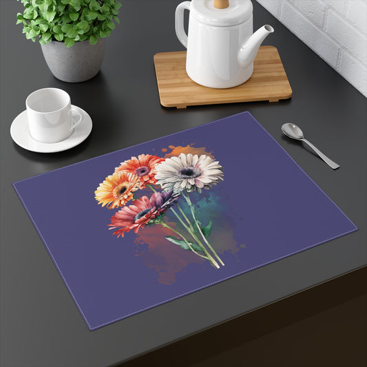 Floral Gerbera Placemat — Colorful Bouquet Table Mat