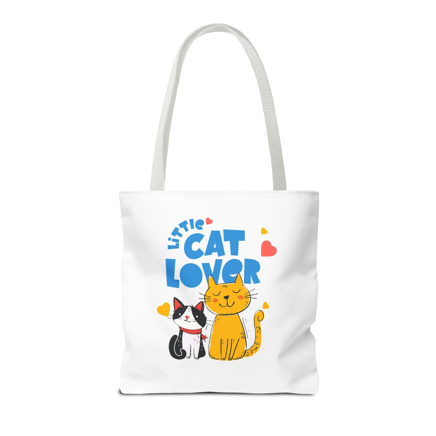 Little Cat Lover Tote Bag – Cute Cat Illustration Reusable Shopping Bag