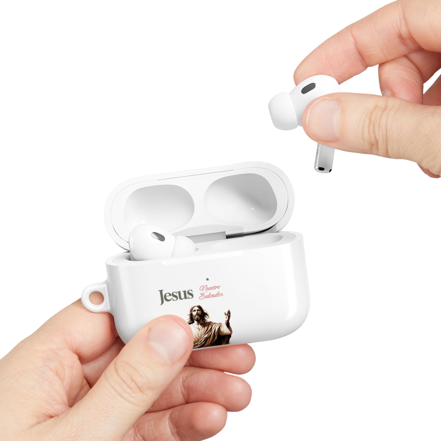 Faith Hope Love AirPod Case — Jesus Maria Christian Protective Cover