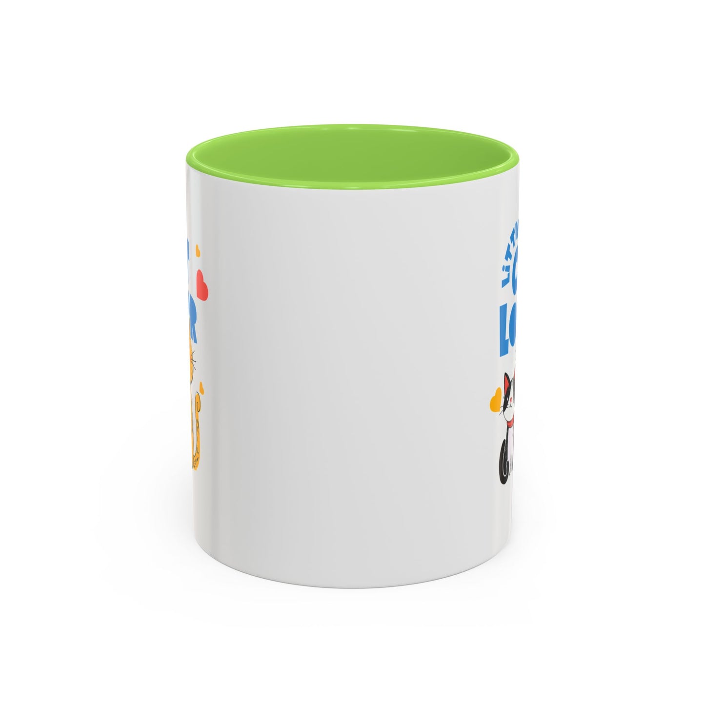Cat Lover Mug — Colorful 11oz/15oz Ceramic Coffee Cup (Little Cat Lover Design)