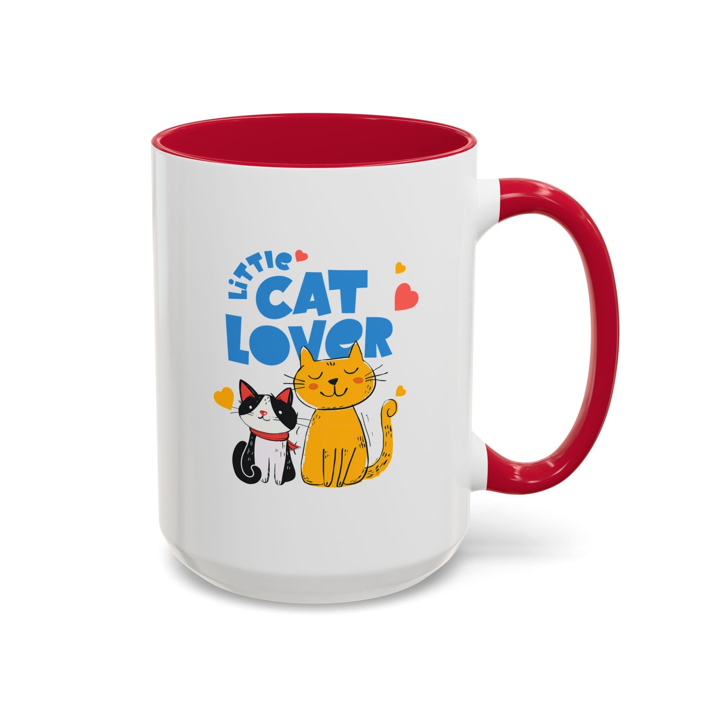 Cat Lover Mug — Colorful 11oz/15oz Ceramic Coffee Cup (Little Cat Lover Design)
