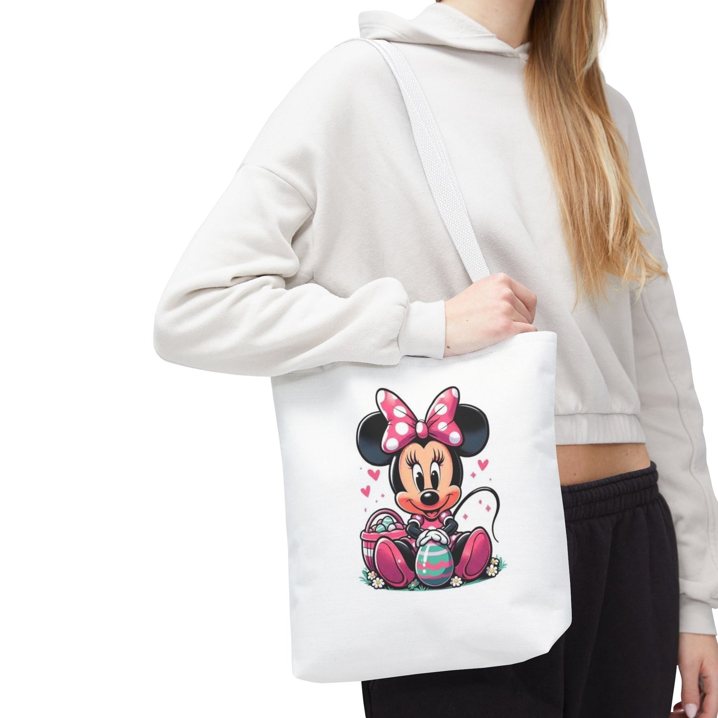 Minnie Mouse Easter Tote Bag — Cute Pink Bunny-Ears Character Tote