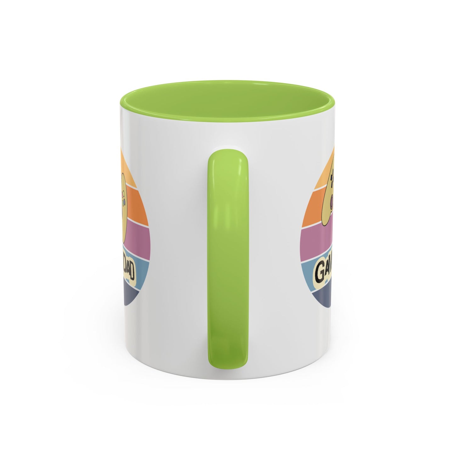Gamer Dad Coffee Mug — Retro Controller Accent Mug (11/15 oz)