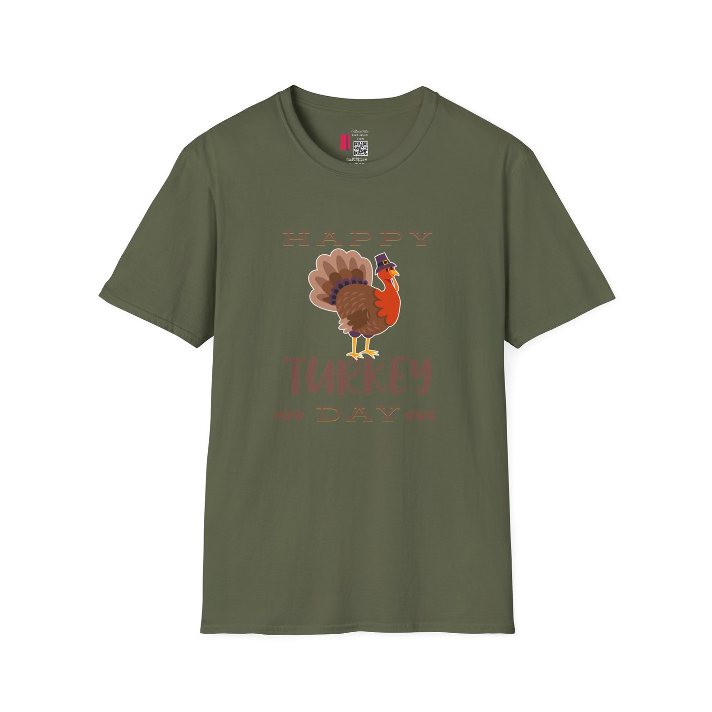 Thanksgiving Unisex Softstyle T-Shirt - Festive Fall Holiday Design