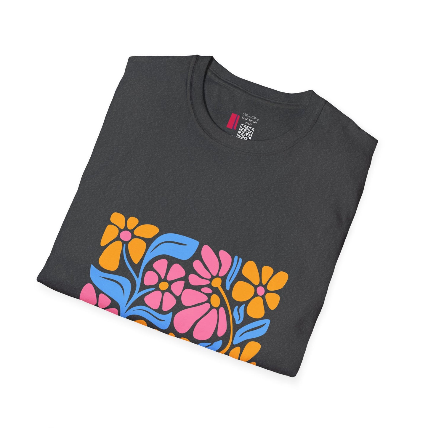 Retro Floral Tee — Colorful 70s Flower Power Graphic T-Shirt
