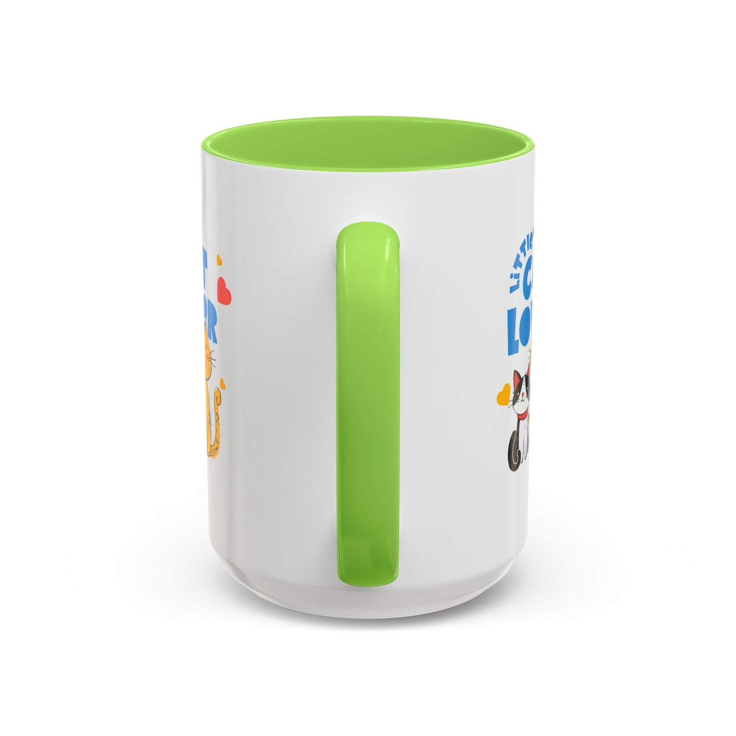 Cat Lover Mug — Colorful 11oz/15oz Ceramic Coffee Cup (Little Cat Lover Design)
