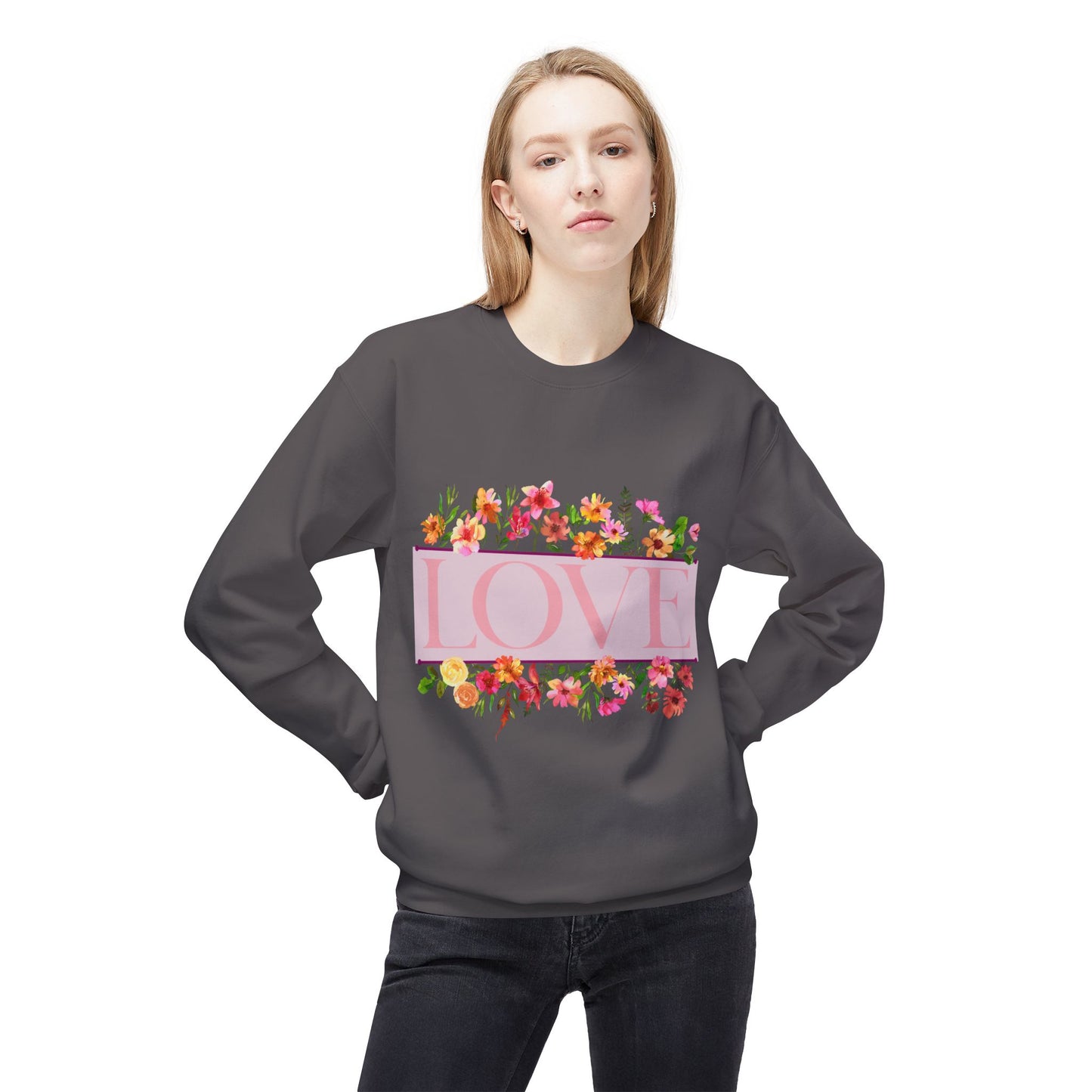 Love Floral Crewneck Sweatshirt