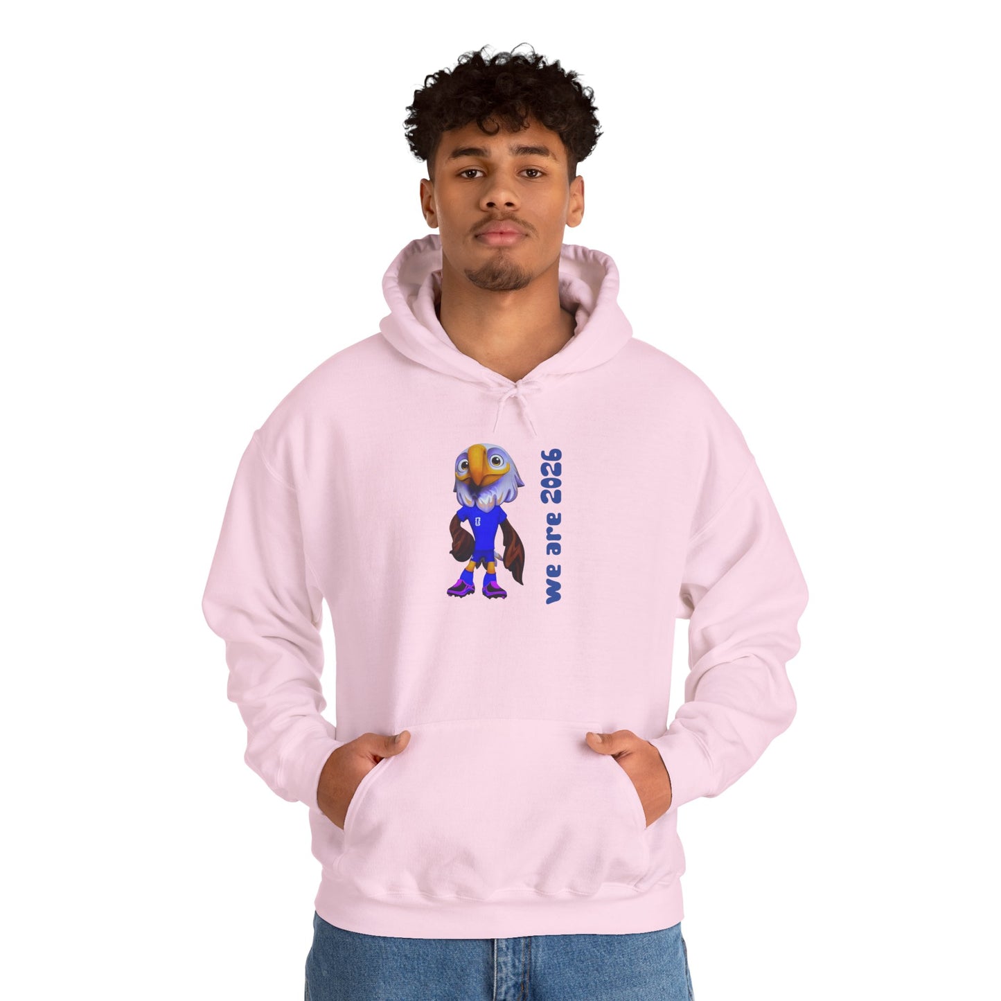 World Cup 2026 USA Eagle Mascot Hoodie — 'We Are 2026' Graphic Pullover