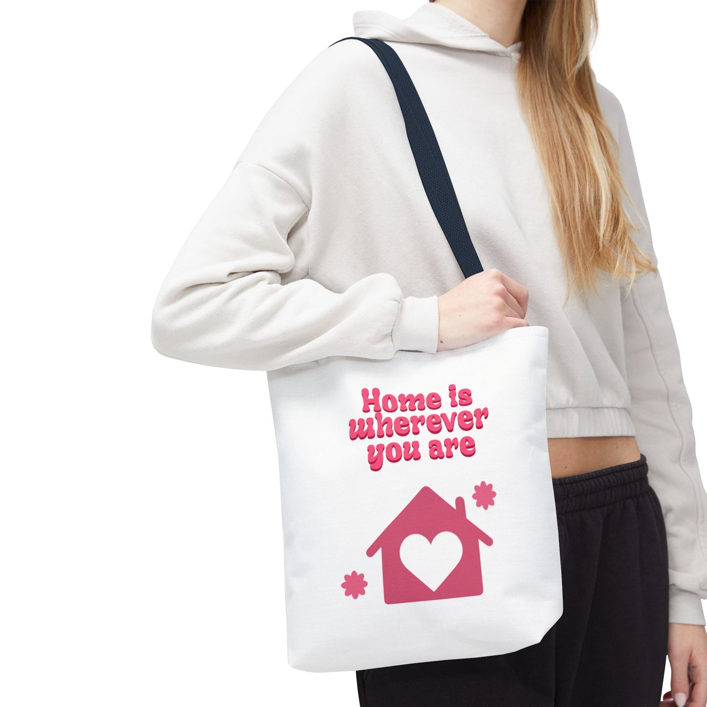 Valentine Love Tote Bag — Romantic Heart Print