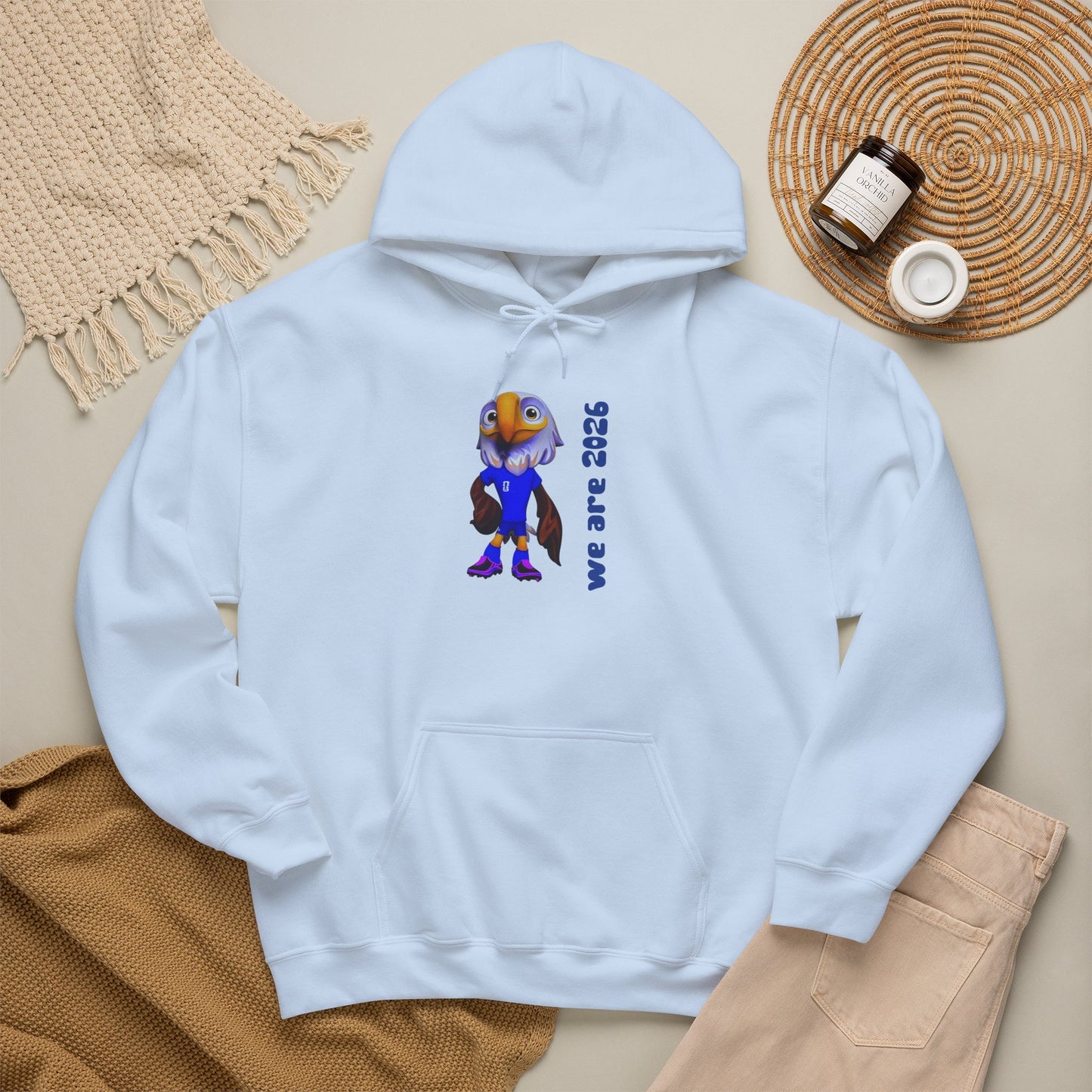 World Cup 2026 USA Eagle Mascot Hoodie — 'We Are 2026' Graphic Pullover