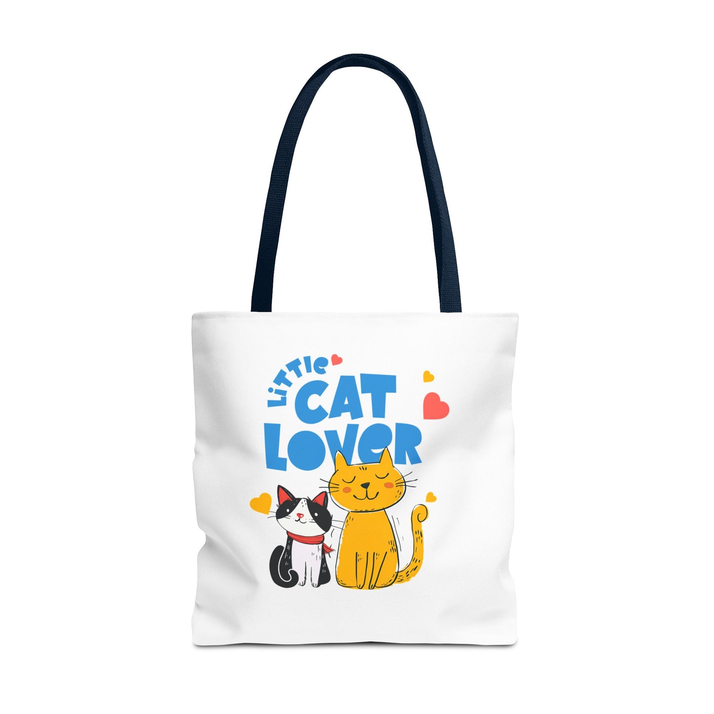 Little Cat Lover Tote Bag – Cute Cat Illustration Reusable Shopping Bag