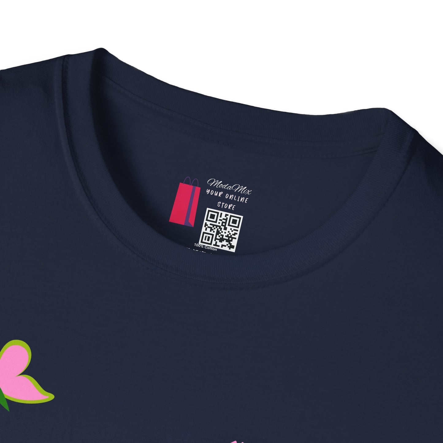 T-Shirt — "You Make Me Happy" Pink Floral Cotton Tee