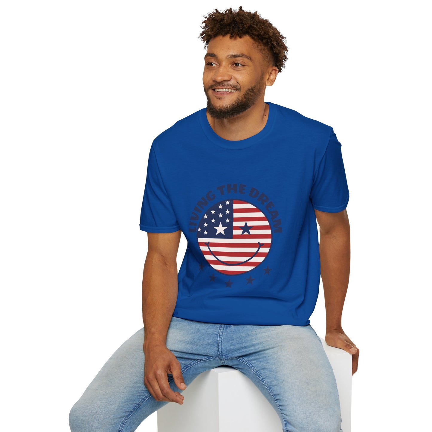 Living the Dream American Flag T-Shirt