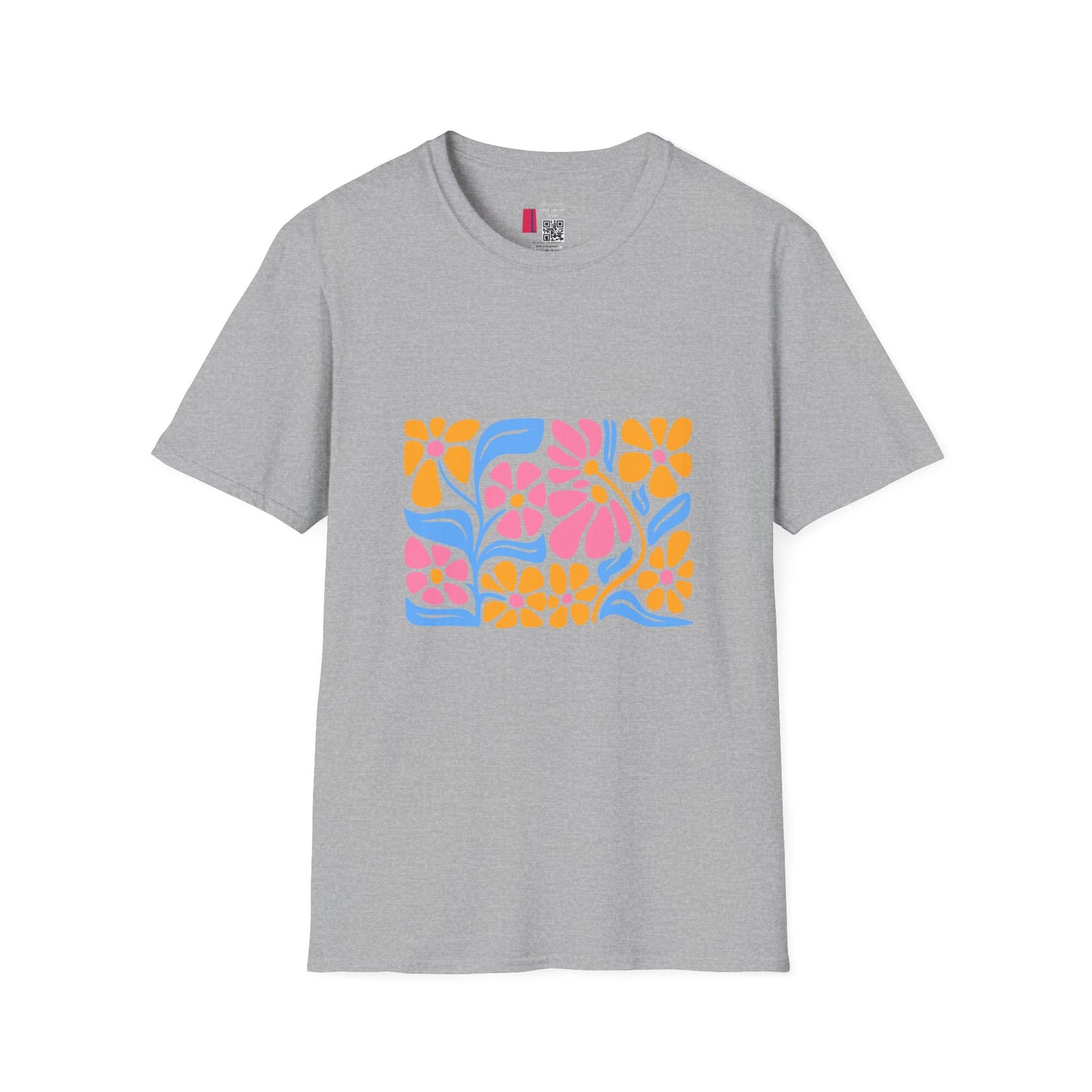 Retro Floral Tee — Colorful 70s Flower Power Graphic T-Shirt