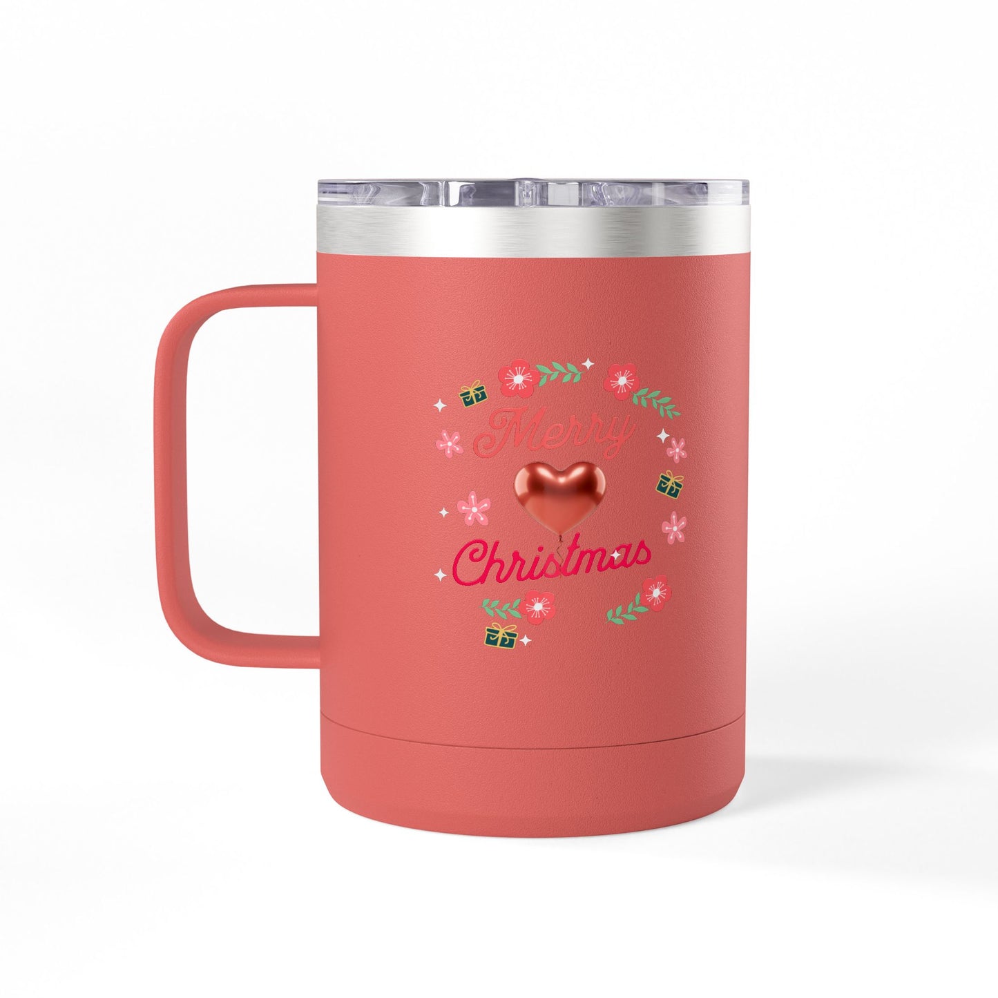Christmas Coffee Mug Tumbler, 15oz