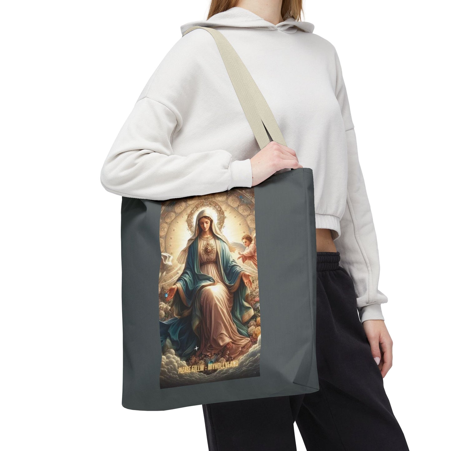 Mary Immaculate Tote Bag — Religious Virgin Mary Prayer Art Tote
