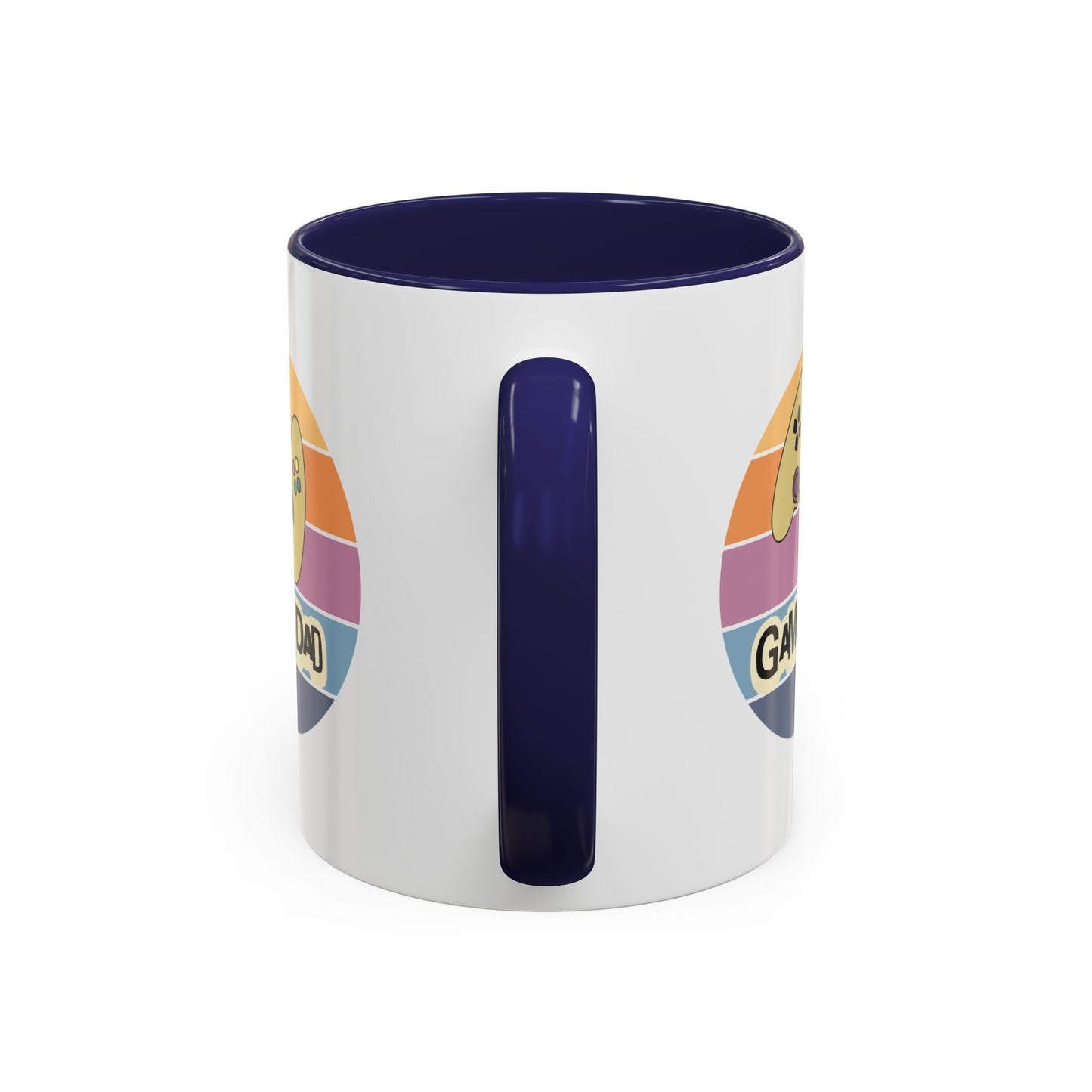 Gamer Dad Coffee Mug — Retro Controller Accent Mug (11/15 oz)