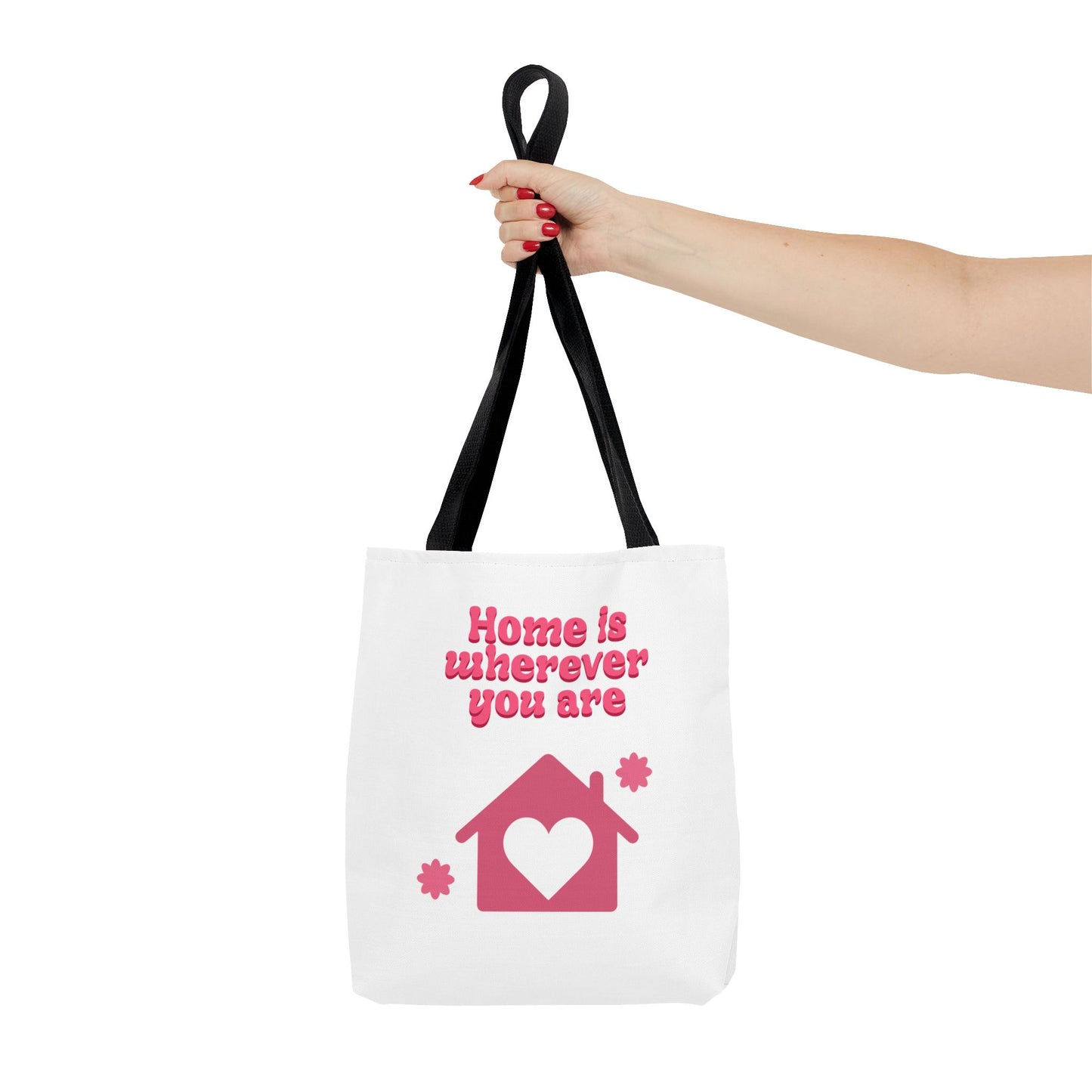 Valentine Love Tote Bag — Romantic Heart Print