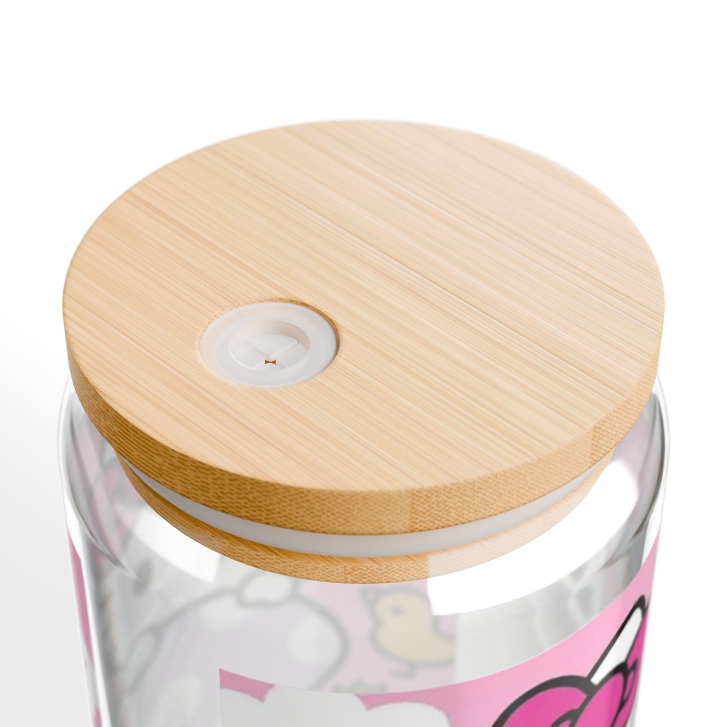 Hello Kitty Easter Sipper Glass 16oz — Cute Bunny & Egg Reusable Straw Tumbler
