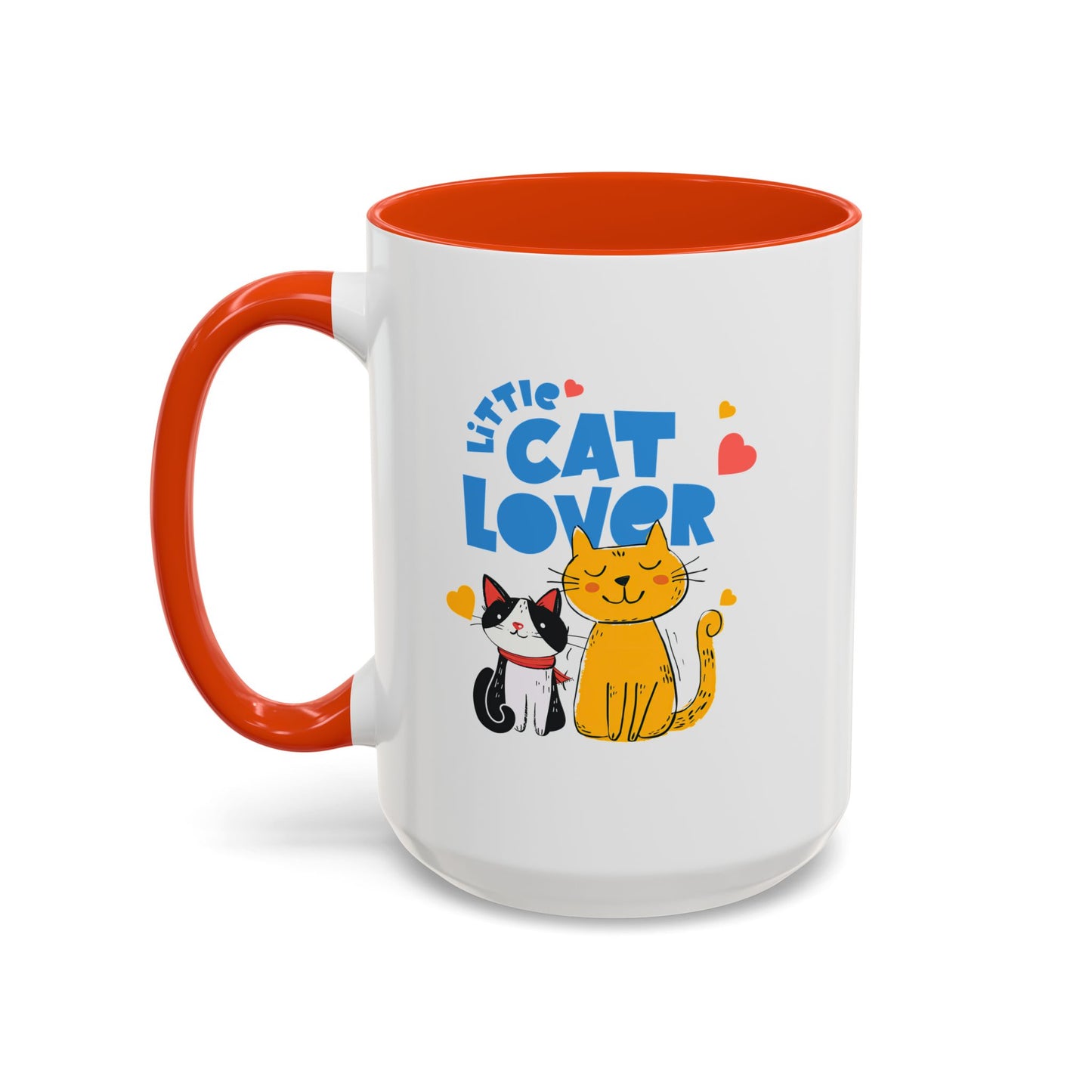 Cat Lover Mug — Colorful 11oz/15oz Ceramic Coffee Cup (Little Cat Lover Design)