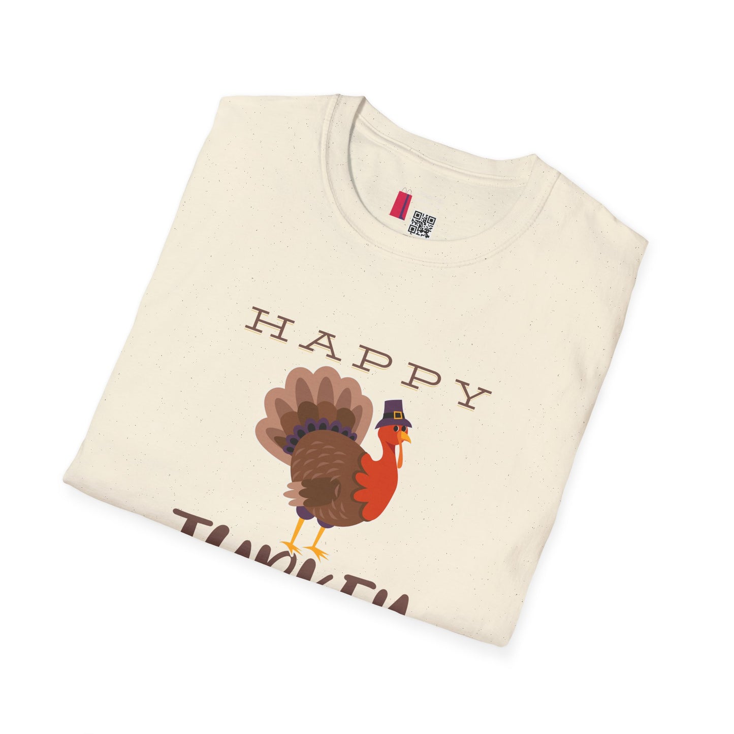 Thanksgiving Unisex Softstyle T-Shirt - Festive Fall Holiday Design