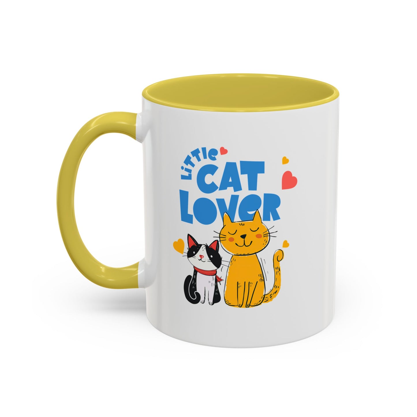 Cat Lover Mug — Colorful 11oz/15oz Ceramic Coffee Cup (Little Cat Lover Design)