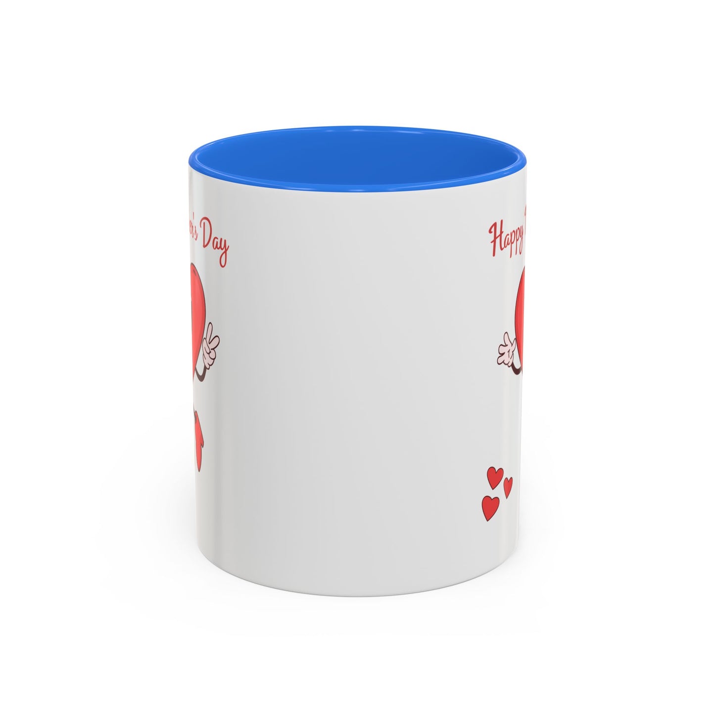 Happy Mother's Day Heart Mug — Cute Retro Heart Mom Coffee Cup (11oz, 15oz)