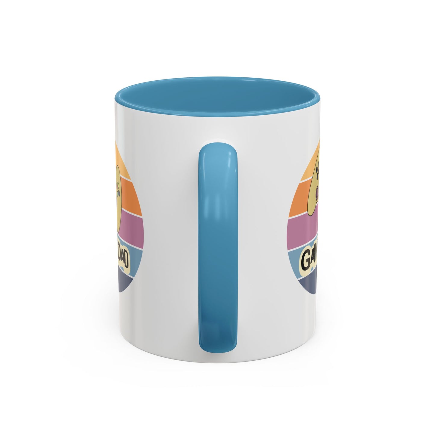 Gamer Dad Coffee Mug — Retro Controller Accent Mug (11/15 oz)