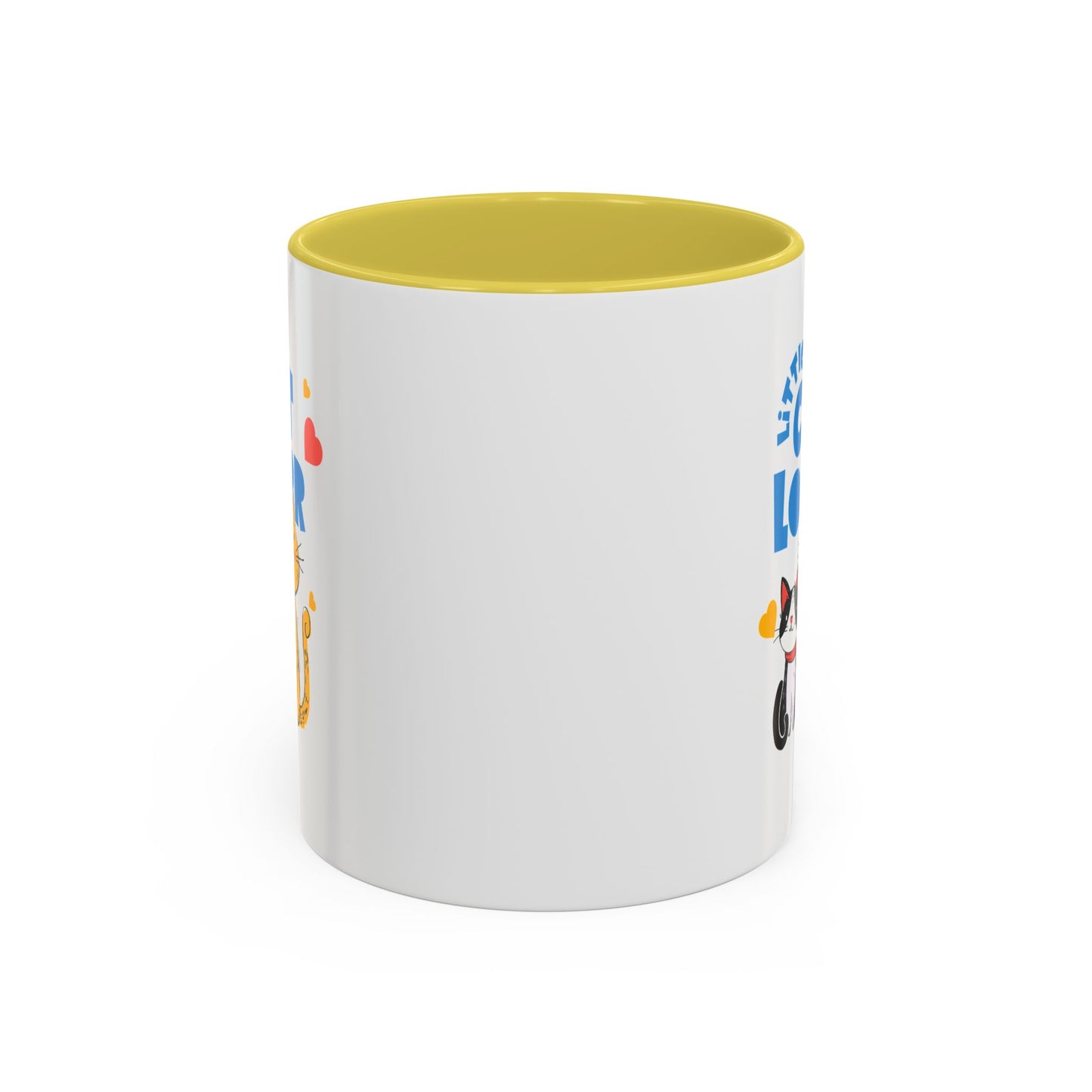 Cat Lover Mug — Colorful 11oz/15oz Ceramic Coffee Cup (Little Cat Lover Design)