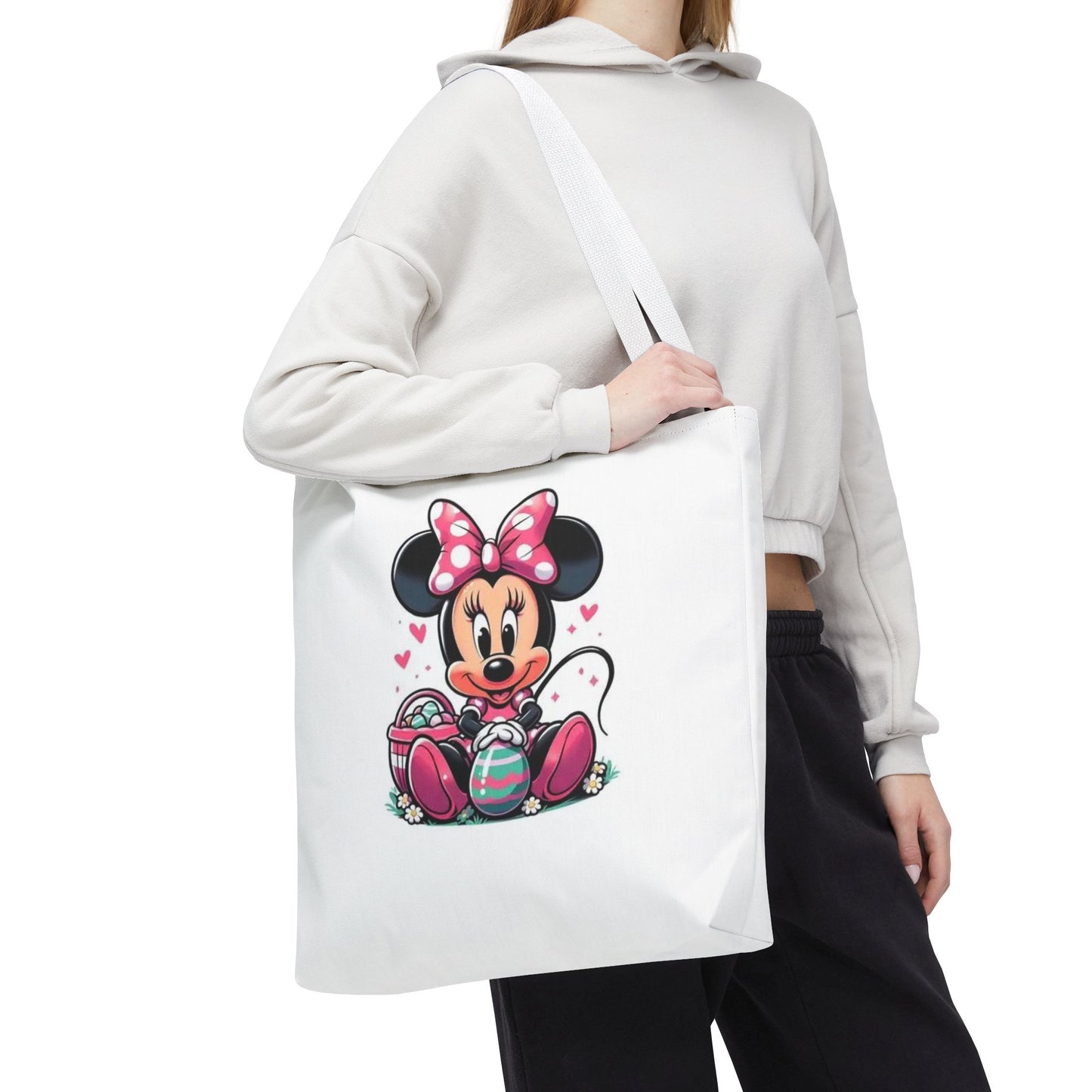 Minnie Mouse Easter Tote Bag — Cute Pink Bunny-Ears Character Tote