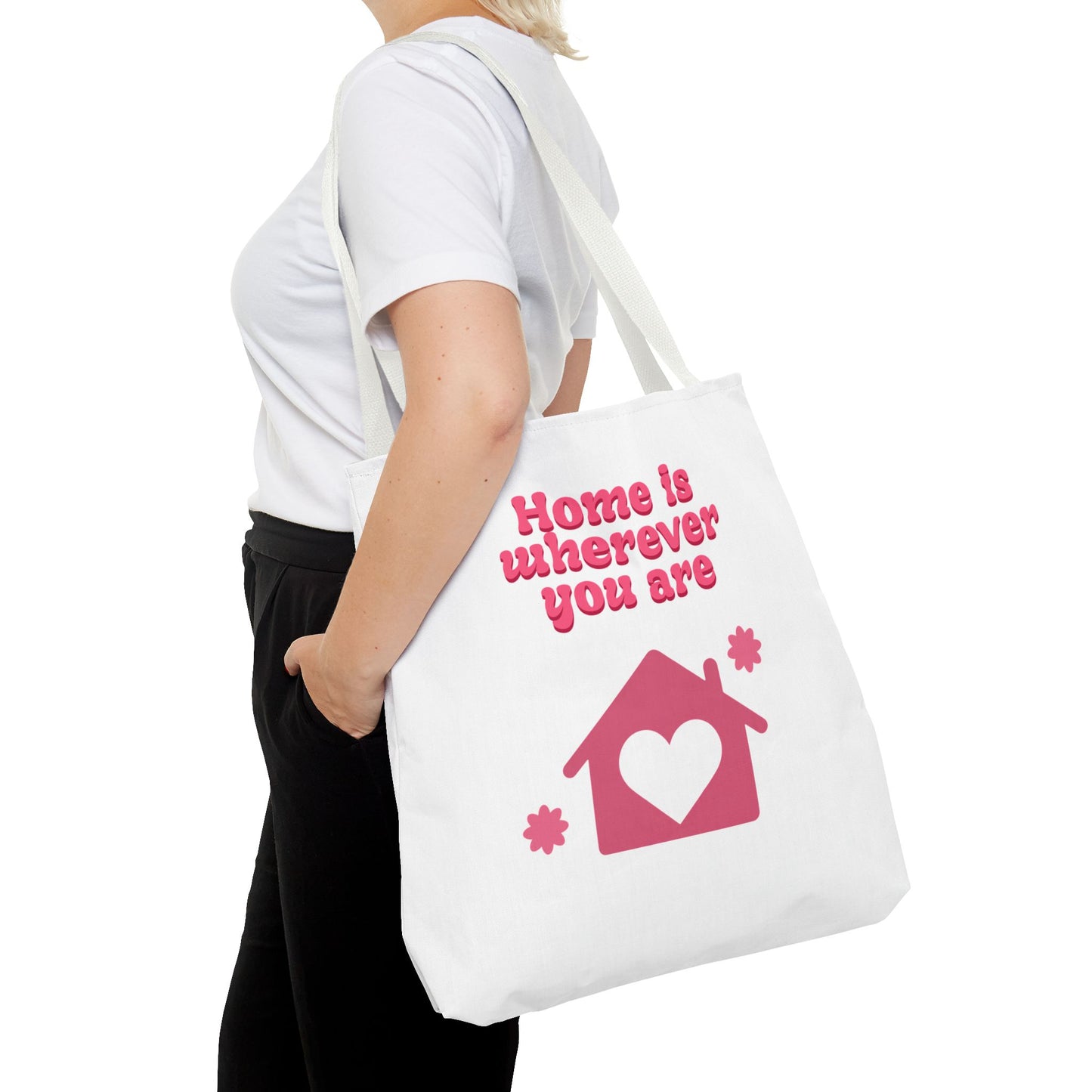 Valentine Love Tote Bag — Romantic Heart Print