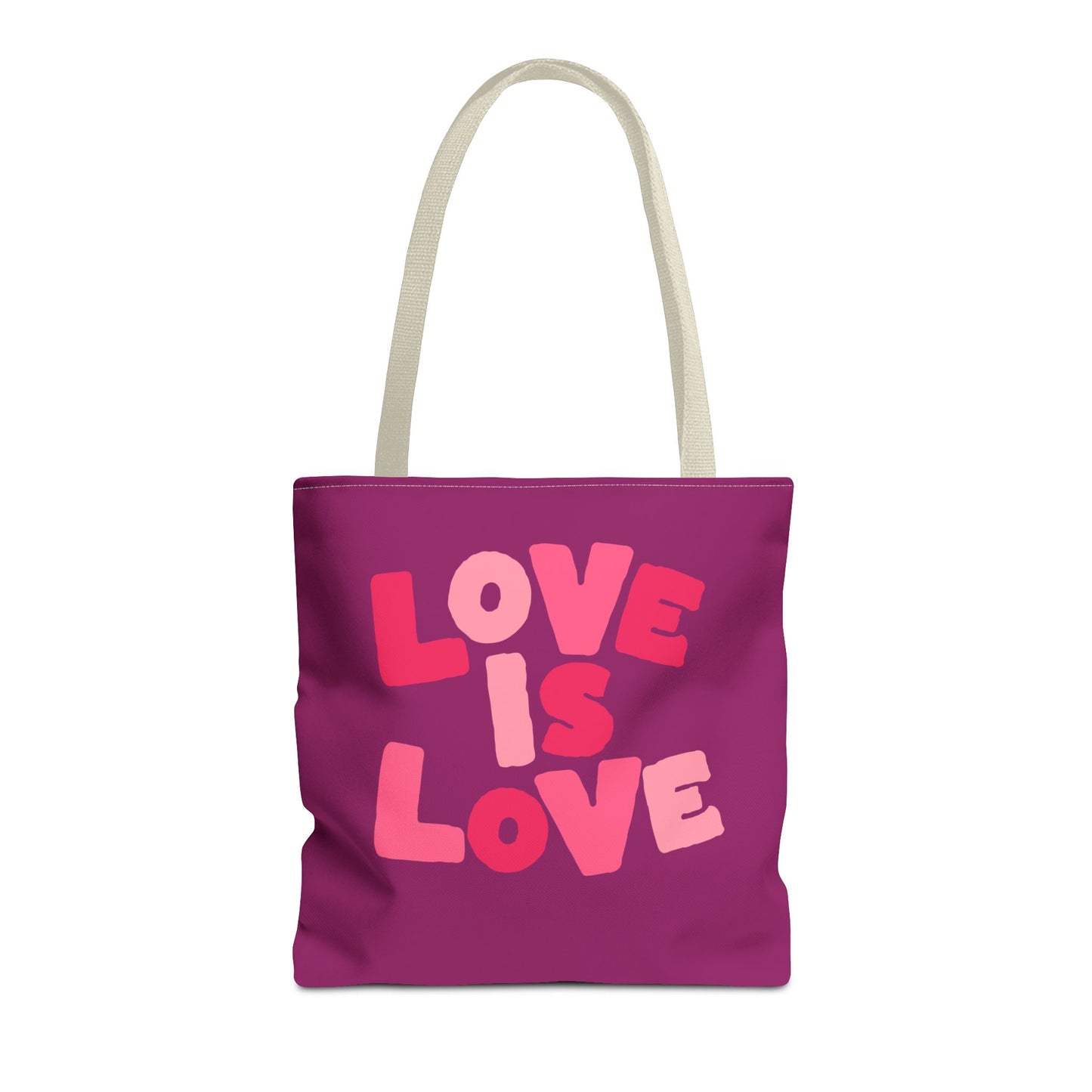 Love Is Love Tote Bag — Bright Pride Statement Tote for Everyday Use