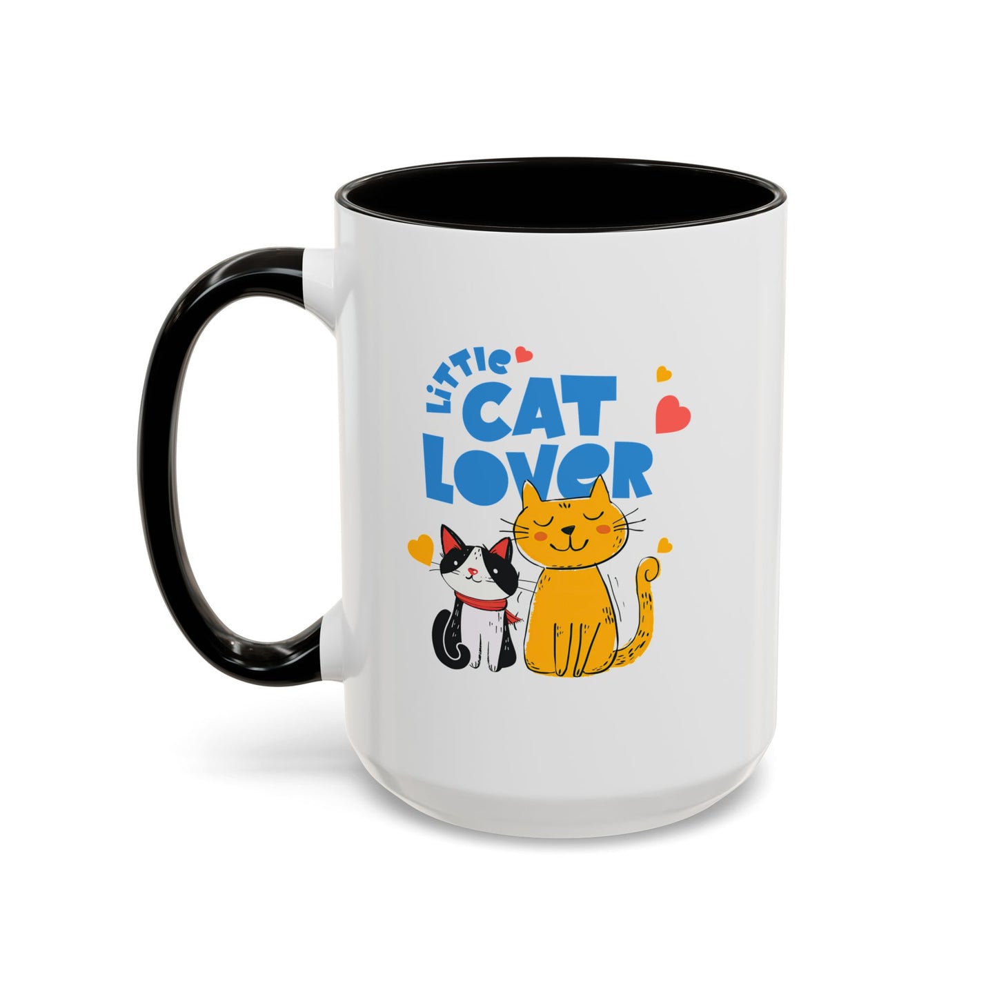 Cat Lover Mug — Colorful 11oz/15oz Ceramic Coffee Cup (Little Cat Lover Design)