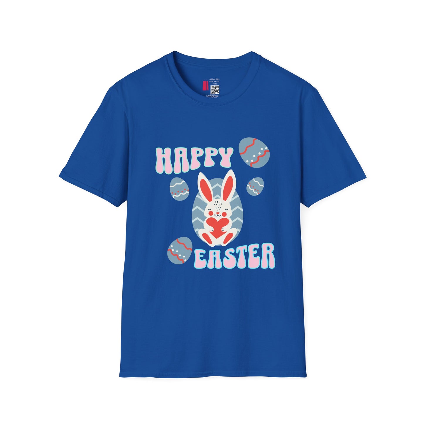 Happy Easter Bunny T-Shirt — Cute Pastel Easter Eggs Design