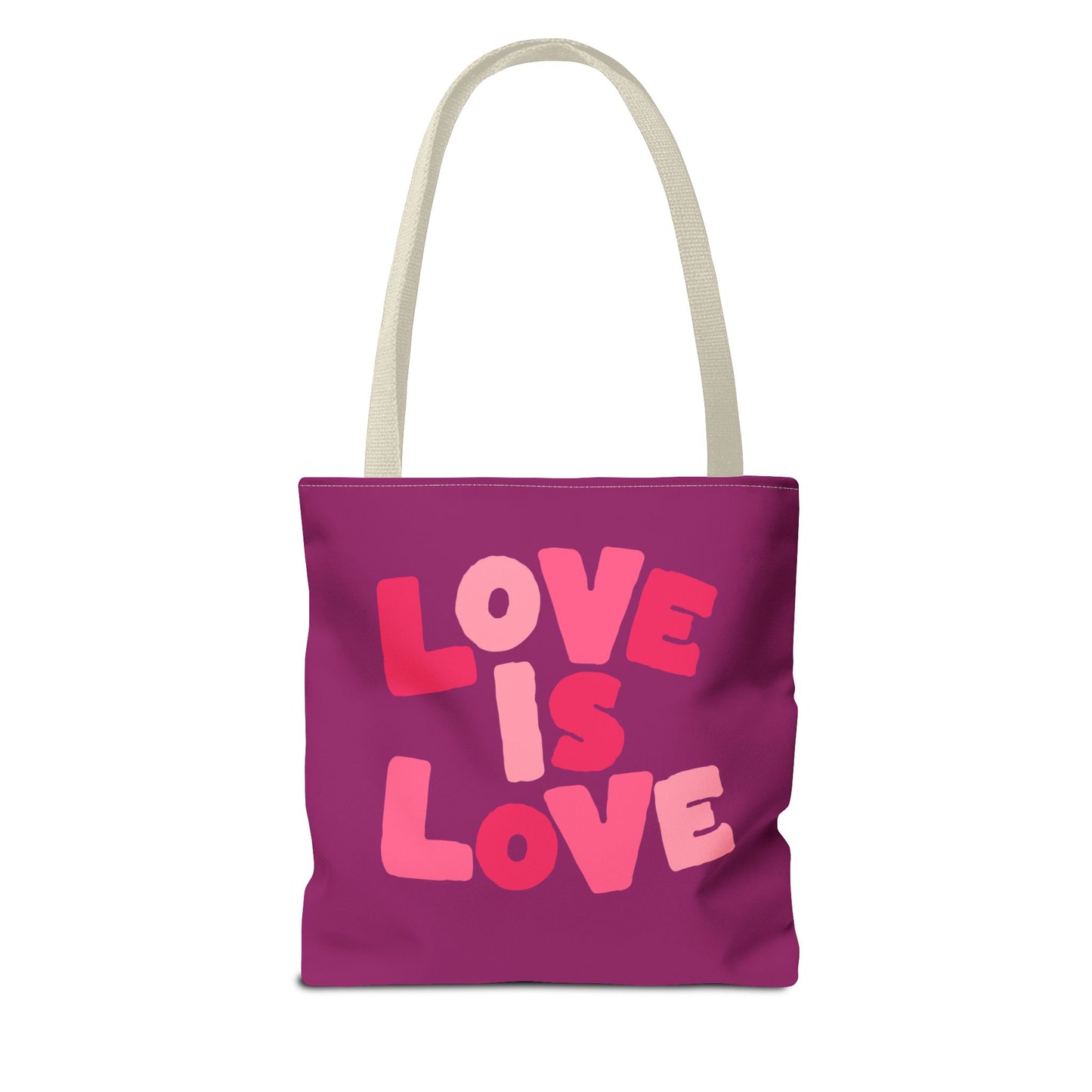 Love Is Love Tote Bag — Bright Pride Statement Tote for Everyday Use